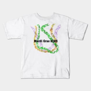 Abstract Mardi Gras beads Kids T-Shirt